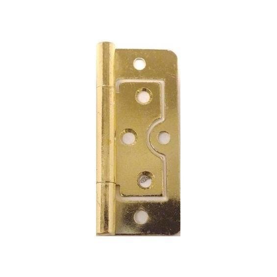 Non-mortise bifold door hinge, 3 inches, available in multiple finishes, sold individually for easy installation.