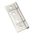 Bifold Hinges - Classic Steel Non Mortise Bifold Hinge - Multiple Finishes Available - 3 Pack
