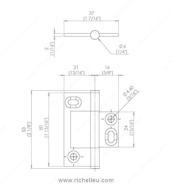Bifold Hinges - Classic Brass Bifold Hinge - Multiple Finishes Available - Sold Individually