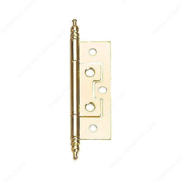 Classic metal bifold hinge available in multiple finishes, sold individually for doors and cabinetry.