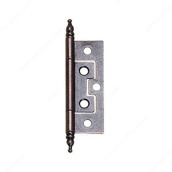 Classic metal bifold hinge available in multiple finishes, sold individually for versatile applications.