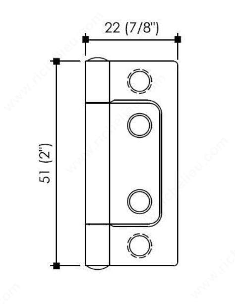 Bifold Hinges - Classic Metal Bifold Hinges - Multiple Finishes Available