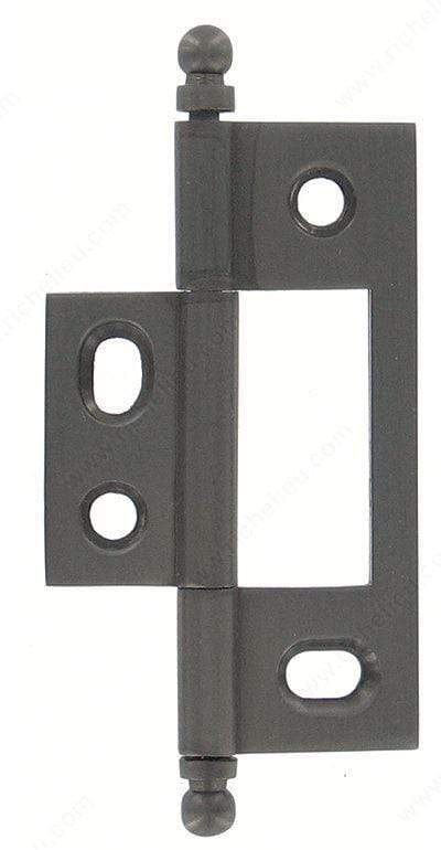 Non-mortise solid brass bifold hinges in various finishes and styles, sold in a convenient 2-pack.