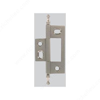 Bifold Hinges - Solid Brass Non Mortise Hinge - Minaret Tip - Multiple Finishes Available - 2 Pack