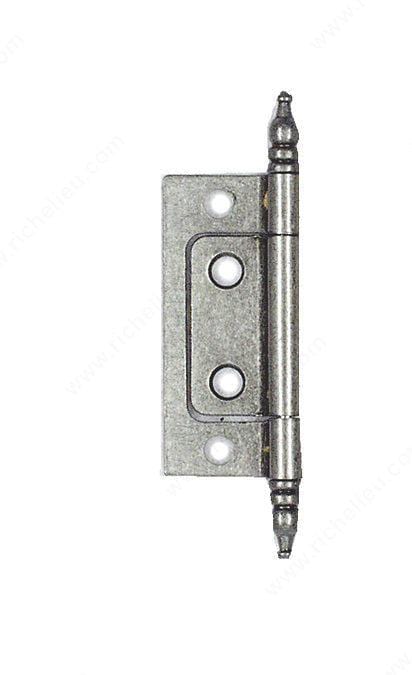 Steel non-mortise bifold hinge in various sizes and finishes, sold in a convenient 2 pack for easy installation.