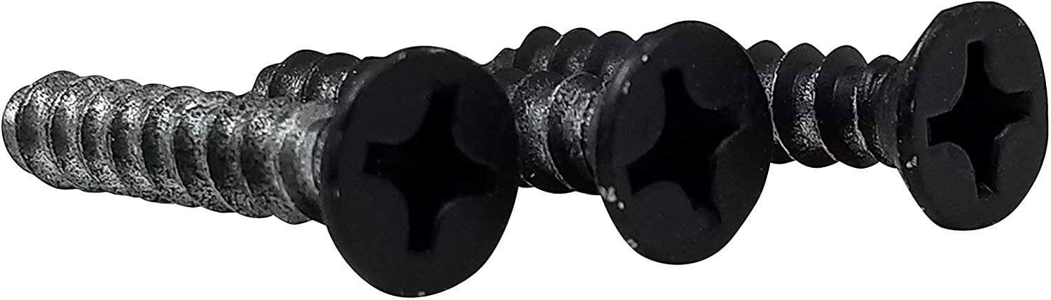 Commercial hinge wood screws, #12 x 1-1/4 inch, available in multiple finishes for secure installations.