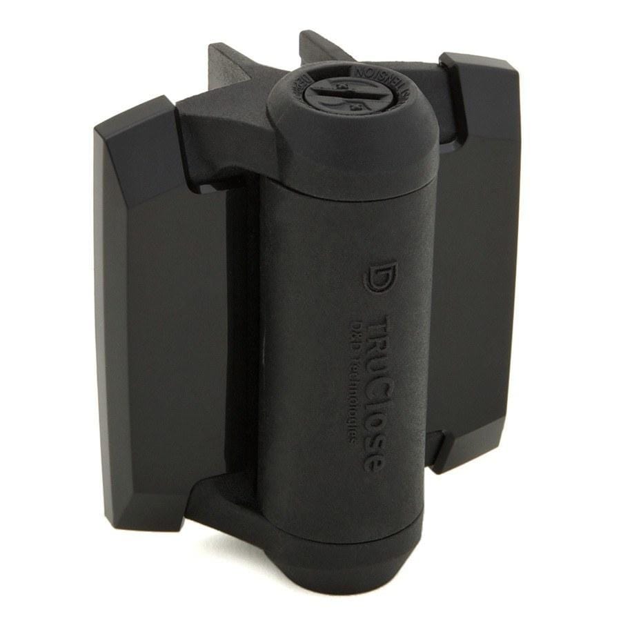 Adjustable Gate Spring Hinge - Black - 2 legs   For Gate Gap (1/4" - 7/8") TCA1L2S3BT - For Metal Gates - Gate Hinges and Hardware  - 1