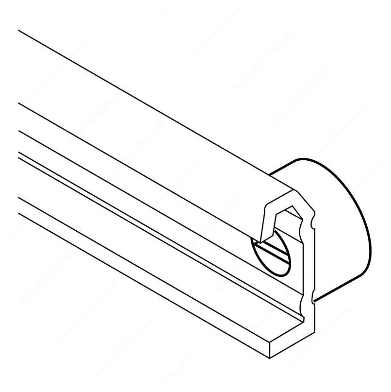 Blum Standard Cabinet Side Spacer - White - Sold Individually