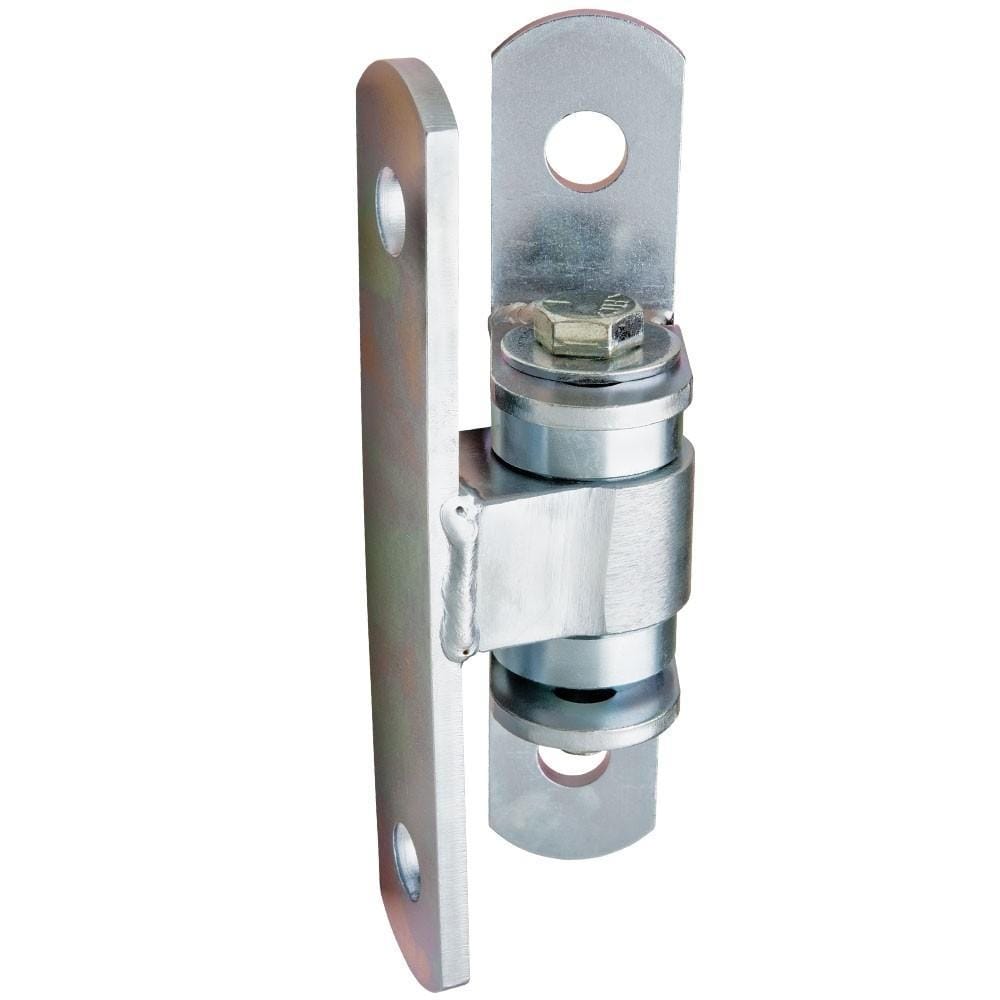 Heavy duty bolt-on gate hinge made of steel, supports up to 750 lbs, sold individually for robust applications.