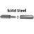 Solid Steel Weld On Bullet Hinges With Brass Pin And Rings - Pin Style - Lengths 1-9/16" To 10-1/4" - Sold Individually