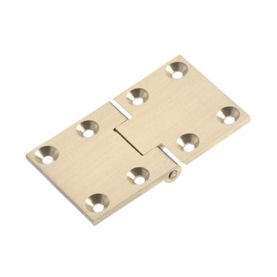 Butler Tray Hinges - Solid Satin Brass - Multiple Sizes - Square & Round Ends Available - Sold Individually