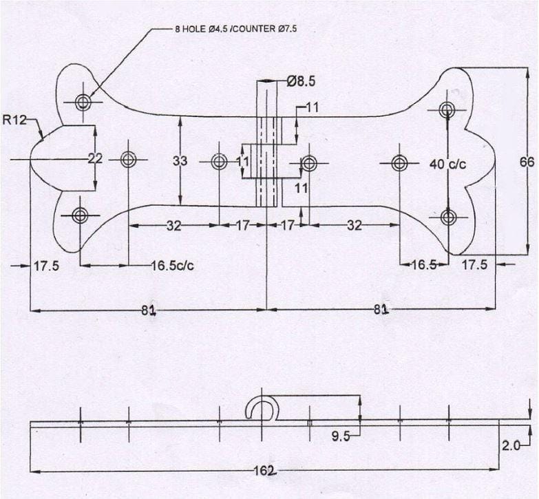 Butterfly Hinges - Butterfly Hinges - Traditional Forged Iron Hinges For Cabinets - Matte Black Finish - Sold Individually