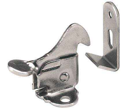 Cabinet Catch - Flex Elbow Catch - 1-1/8" Inch X 1-5/16" Inch - Zinc Finish - Sold Individually