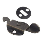 Cabinet Catch - Side Mount Rooster Flex Elbow Catch - Antique Brass Finish - Sold Individually