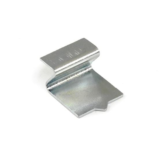Zinc-finished cabinet catch, 3 inches by 1-3/8 inches, designed for secure push latch functionality. Sold individually.