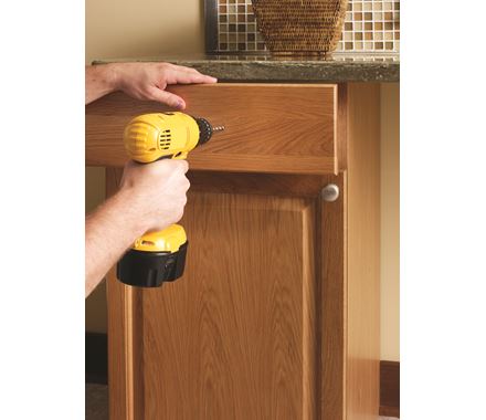 Cabinet door and drawer mounting template kit for knobs and pulls, compatible with 3-inch to 128mm widths.