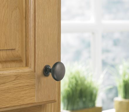 Edona series cabinet knob, 1-1/4 inch, available in multiple finishes, sold individually for stylish cabinetry.