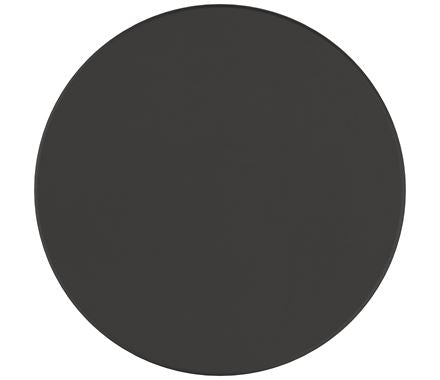 Matte black stainless steel cabinet knob from the Radius Series, 1-1/4 inches, sold individually for modern decor.