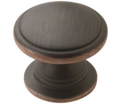 Cabinet Knobs - Ravino Series - 1-1/4" Inch - Oil Rubbed Bronze Finish - Sold Individually