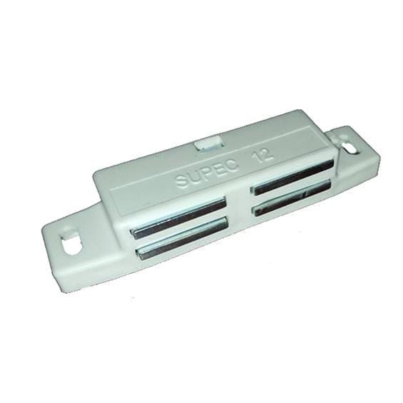 Super strong twin magnetic cabinet catch, 2-15/16 inches, ideal for secure cabinet closures, sold individually.