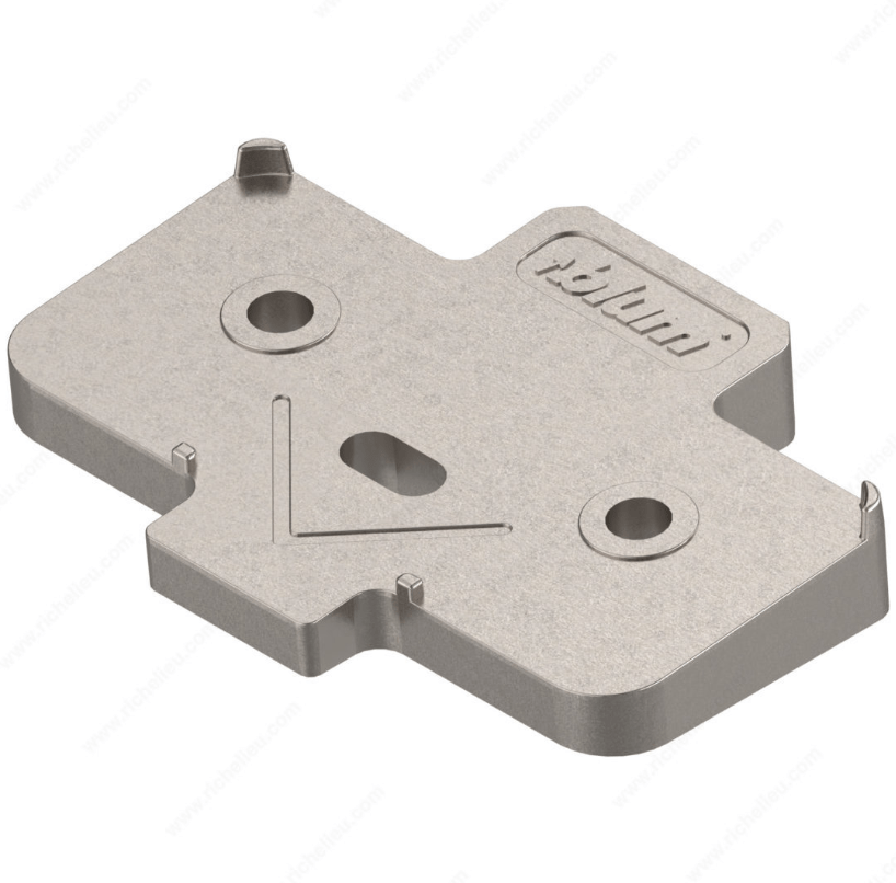 Cabinet Hinge Angled Spacer For Mounting Plate - 5° Opening Angle - Multiple Sizes Available - Sold Individually