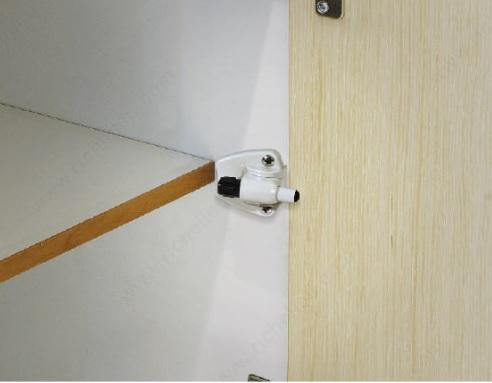 Cabinet Hinge Door Damper With Adapter For Concealed Hinges - Soft Close - White - Solid Individually