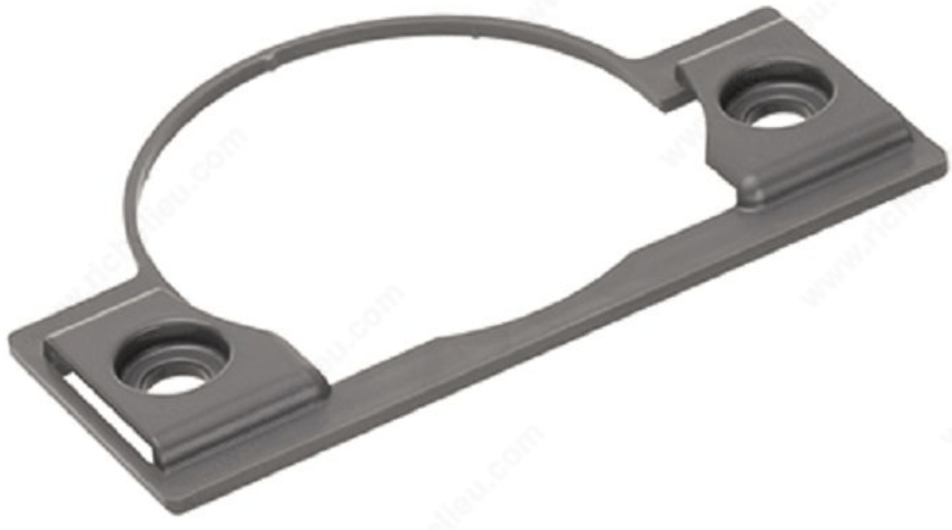 Cabinet hinge spacer for Clip Top Blumotion hinges, 1.5 mm thickness, sold individually for precise installation.