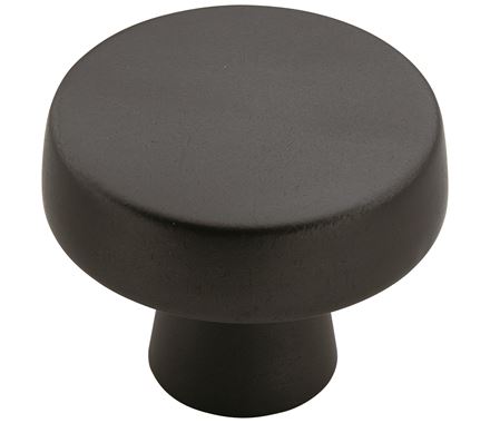 Blackrock Series round cabinet knob, 1-5/8 inches, available in multiple finishes, sold individually.