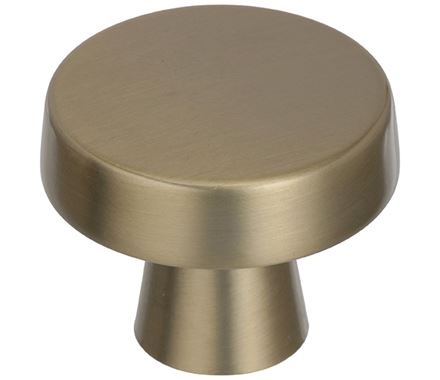 Round Blackrock cabinet knob, 1-5/8 inches, available in multiple finishes, sold individually for stylish cabinetry.