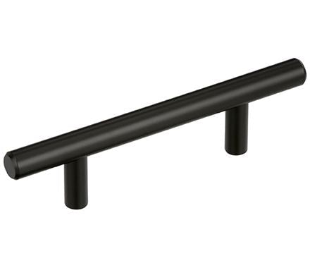 Sleek 3-inch bar pull cabinet handle in various finishes, ideal for modern kitchen and furniture designs.