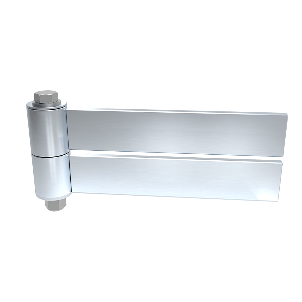 Heavy duty strap hinge for gates, 6 to 10 inches, steel construction, zinc plated, supports up to 1000 lbs.