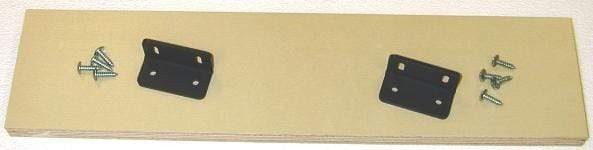 Single pocket clamp-on template kit with 18-inch template, two slotted brackets, and eight truss head screws.