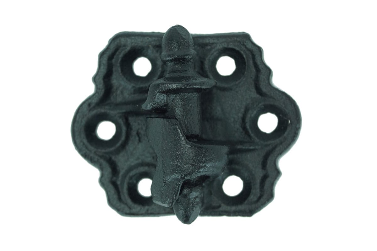 Clark's Tip Surface Shutter Hinges in cast iron with WeatherWright coating, available in 1-1/4" or 3-1/4" throw, sold as a set.