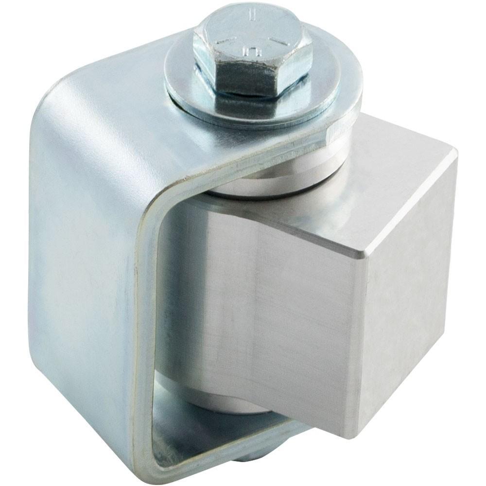 Heavy duty weld-on gate hinge with aluminum body and zinc plating, supports up to 400 lbs, sold individually.