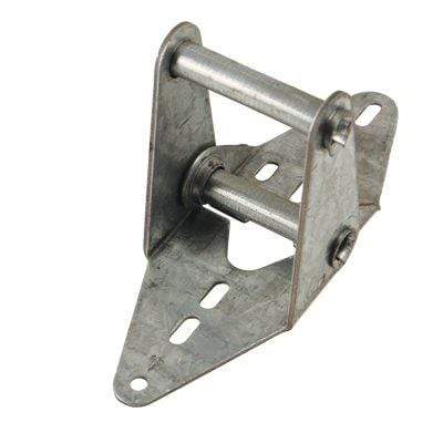 Durable 11 gauge commercial garage door hinge designed for sections 1 to 12, ensuring smooth door operation.