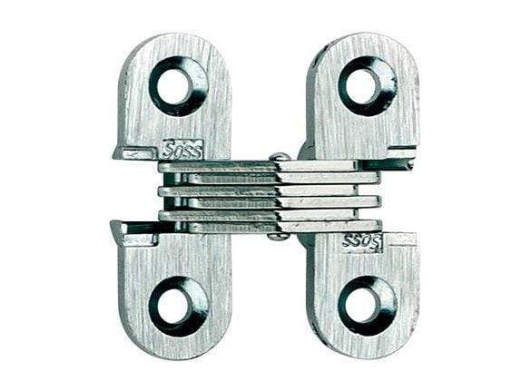 Concealed cabinet hinges for 3/4 inch thick doors, 1/2 inch x 1-1/2 inch size, available in multiple finishes, 2 pack.