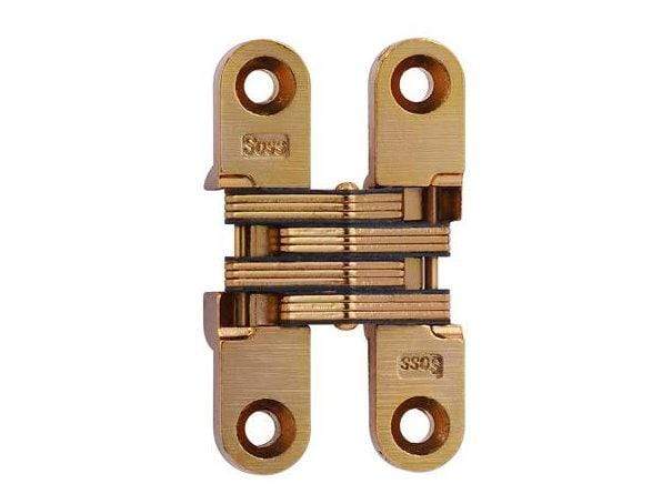 Concealed cabinet hinges in various finishes, 1/2 inch x 2-3/8 inch, for doors with a minimum thickness of 3/4 inch, 2 pack.