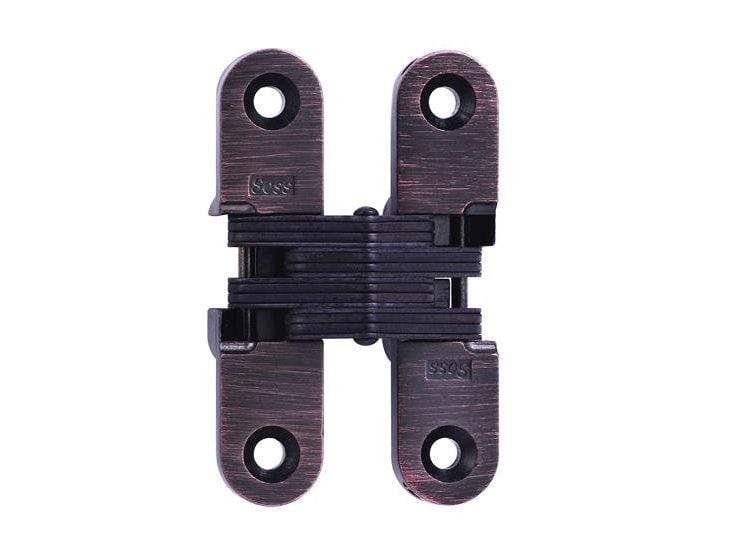 Concealed cabinet hinge for 1-inch thick doors, 5/8 inch x 2-3/4 inch, available in multiple finishes, sold individually.