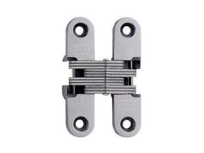 Concealed Cabinet Hinges - 5/8 Inch X 2-3/4 Inch - For Min Thick Door 1 Inch - Stainless Steel - Sold Individually