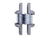 Concealed Cabinet Hinges - Concealed Surface Mount - For Metal Doors - 19/32 Inch X 2-3/8 Inch - Multiple Finishes Available - 2 Pack