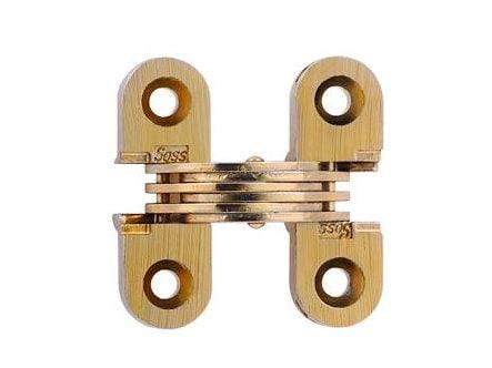 Concealed cabinet hinges for metal doors, 1/2 inch x 1-1/2 inch, available in multiple finishes, 2 pack.