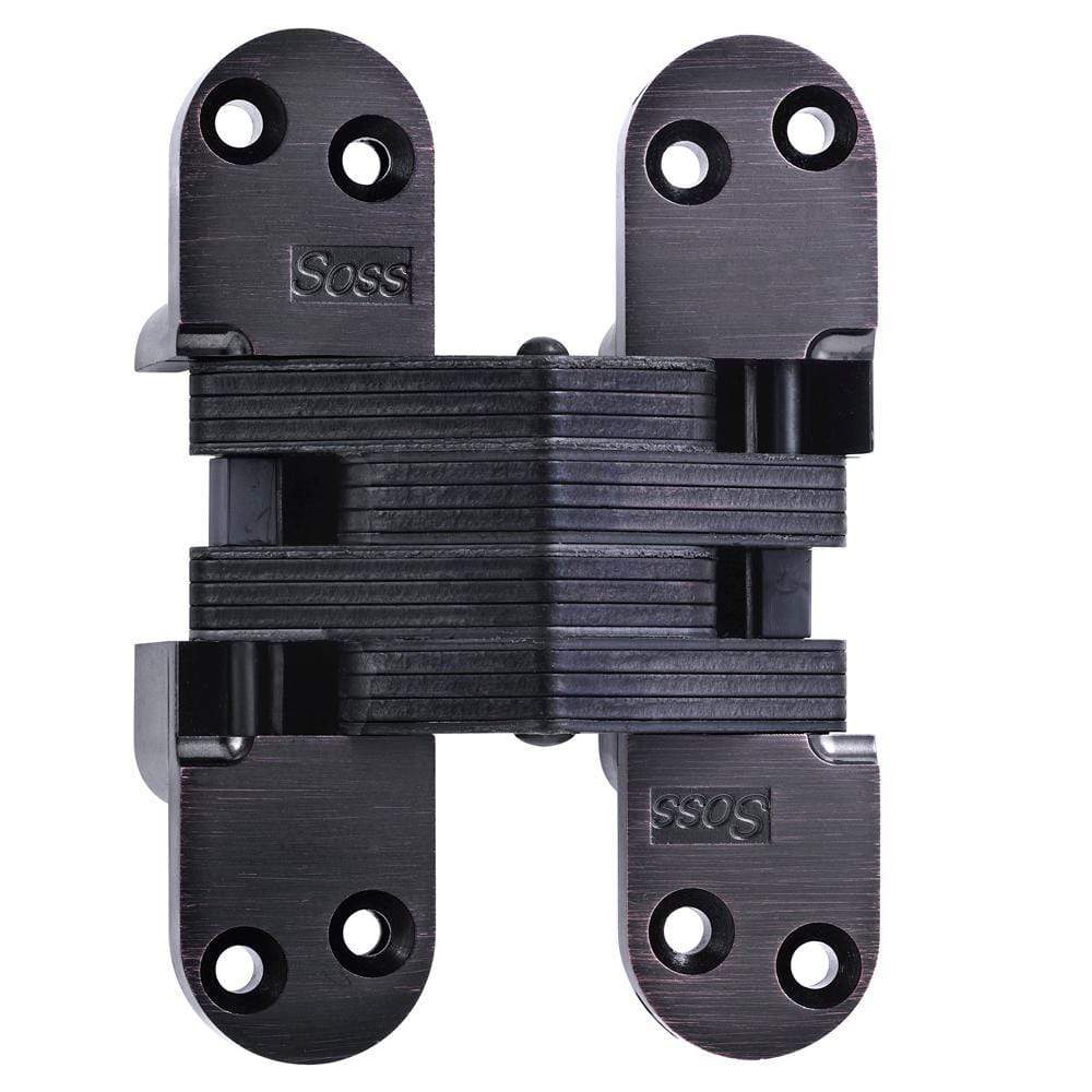 Concealed door hinge designed for 1-3/8 inch doors, available in multiple finishes, sold individually.