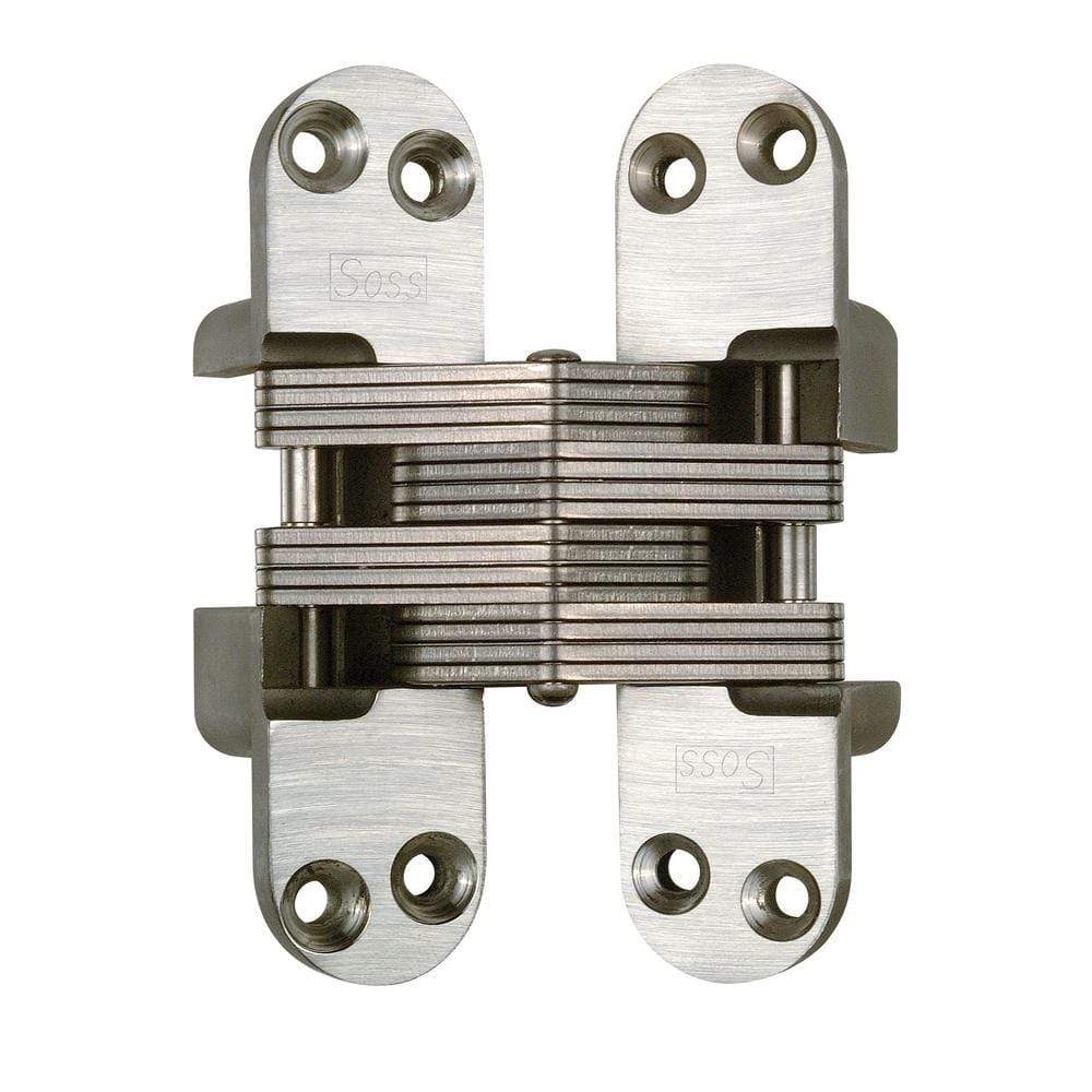 Concealed Hinges - 1-1/8 Inch X 4-39/64 Inch - For Min Thick Door 1-3/4 Inch - Stainless Steel - Sold Individually