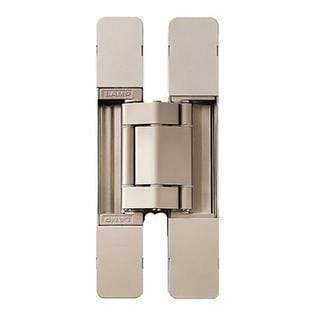 Heavy duty concealed door hinge by Sugatsune, available in multiple finishes, sold individually for seamless installation.