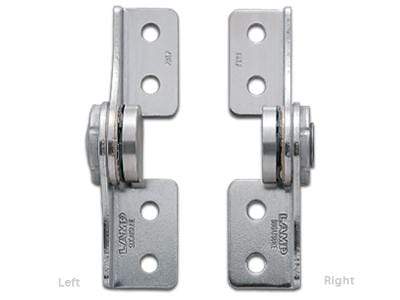 Stainless steel constant torque hinge for cabinets, measuring 3-5/32" x 23/32", sold individually.