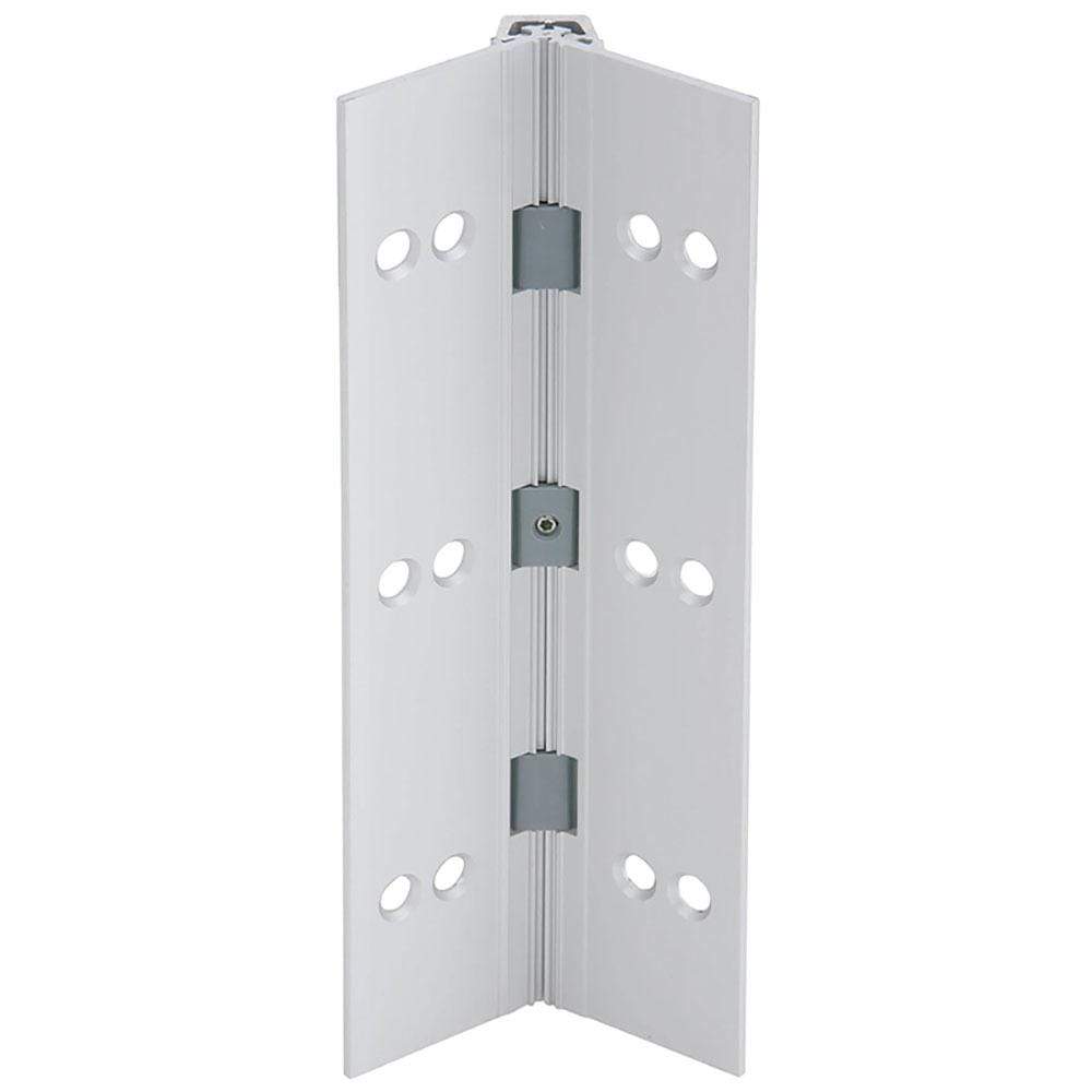 Continuous geared hinge for narrow frames and door leaves, 83 inches, aluminum, available in multiple finishes.