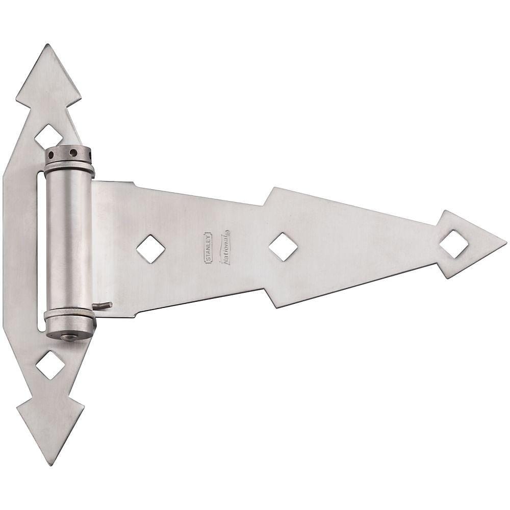 Decorative Spring T Hinges - Highly Rust Resistant Stainless Steel - 7 Inches - Sold Individually