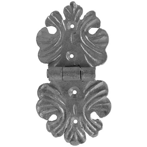Decorative Strap Hinge for Gates - Forged Steel - 6-5/16" Inch x 3-1/8" Inch - Sold Individually
