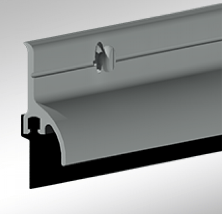 Door bottom sweep with rain drip feature, available in various sizes and finishes for effective sealing.
