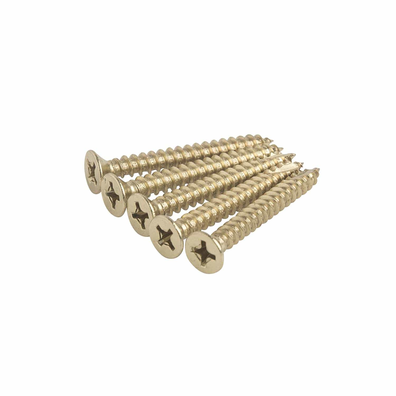 Wood screws for door hinges, #9 x 1-1/2 inch, available in multiple finishes for secure installation.